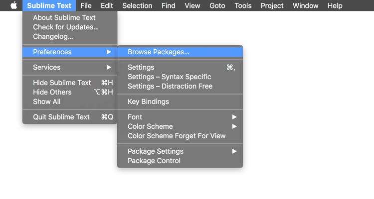 Sublime Packages