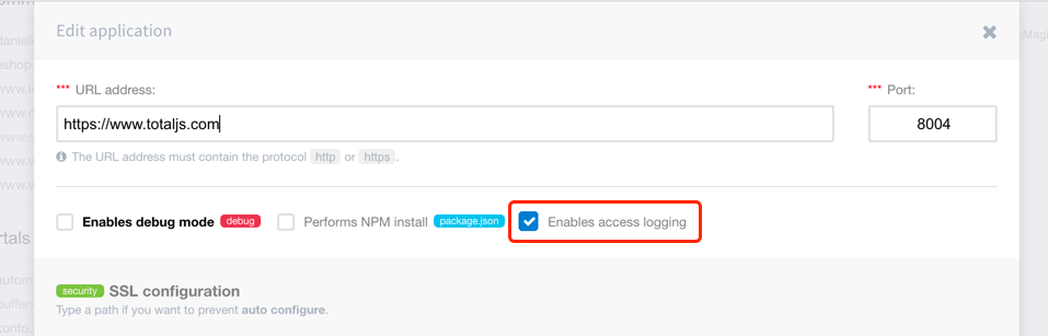 Nginx access logging