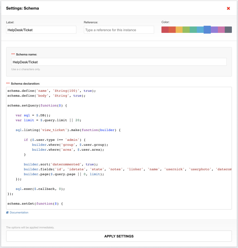 REST Schema