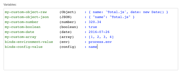 Flow variables