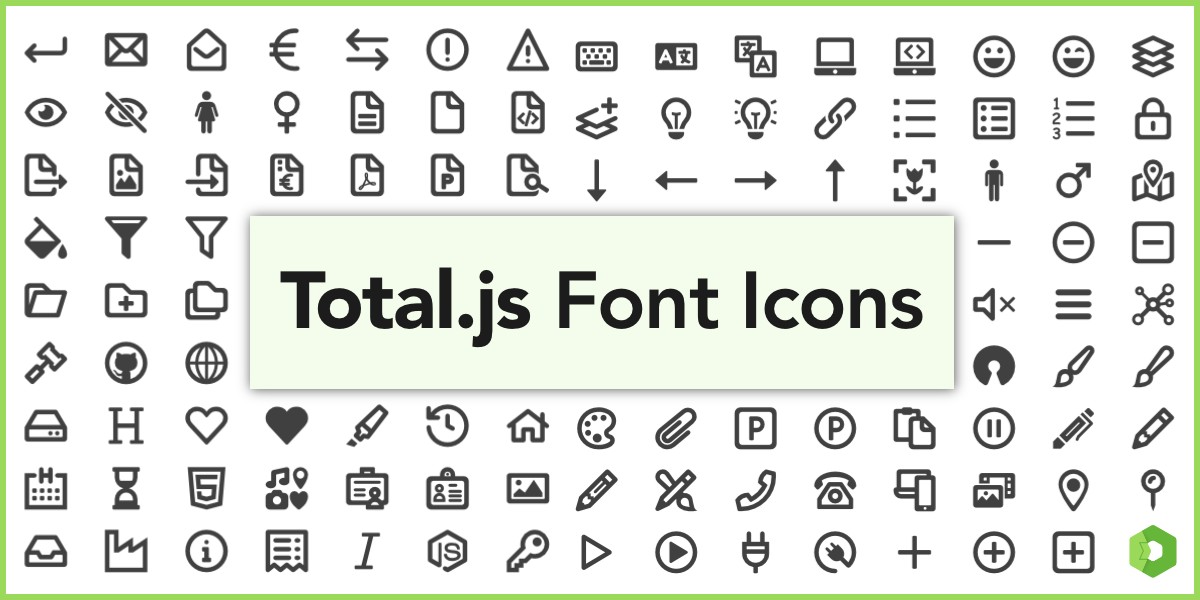More than 400 Total.js Font Icons