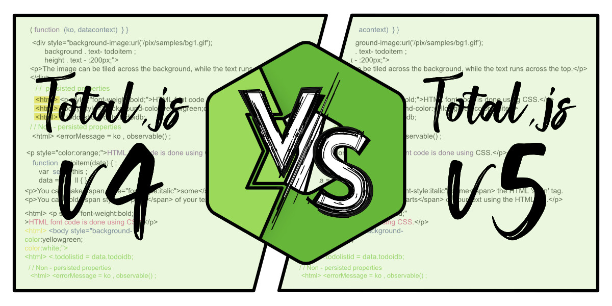 Differences between Total.js v4 and Total.js v5
