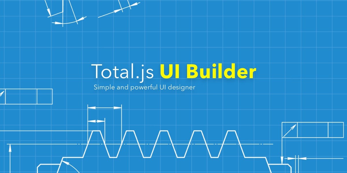 Create UI parts visually with the power of Total.js UI Builder