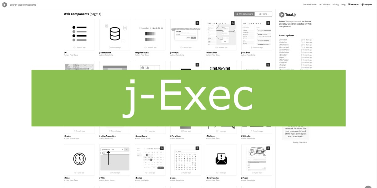 j-Exec UI component