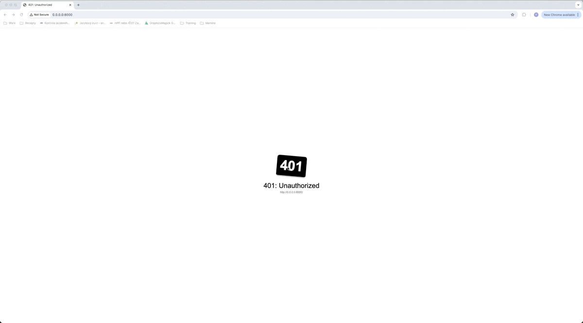 First login to the IoT platform
