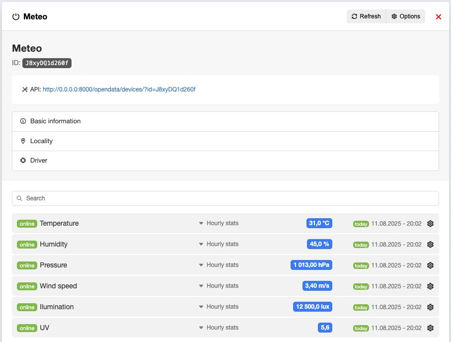 New design of device detail